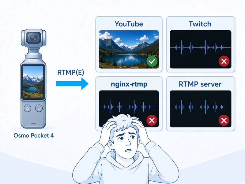 DJI Osmo Pocket 4: Livestream Problem and Its Solution