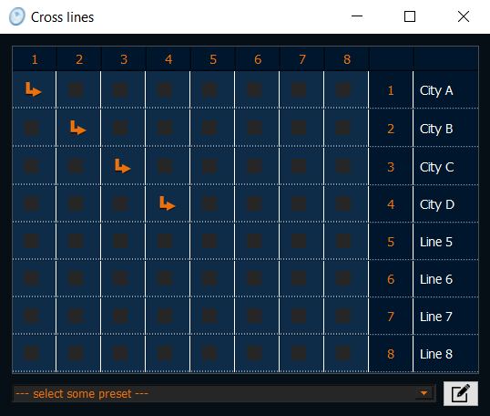 CrossLine: organization of teleconferences