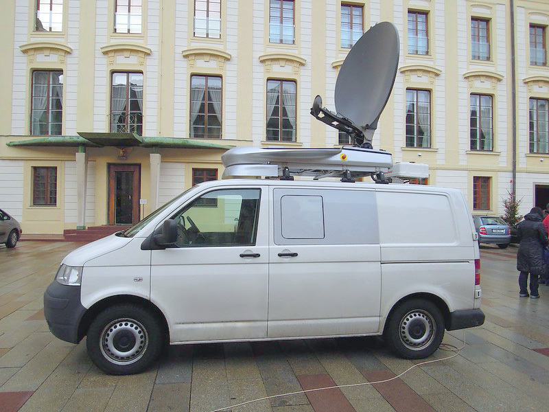 Mobile journalism TV station with SMS