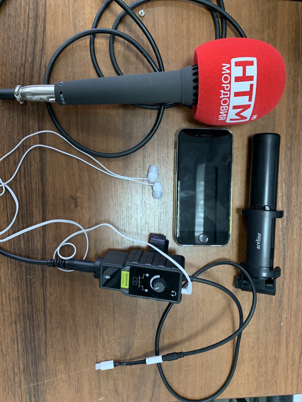 Mobile journalism TV station with SMS